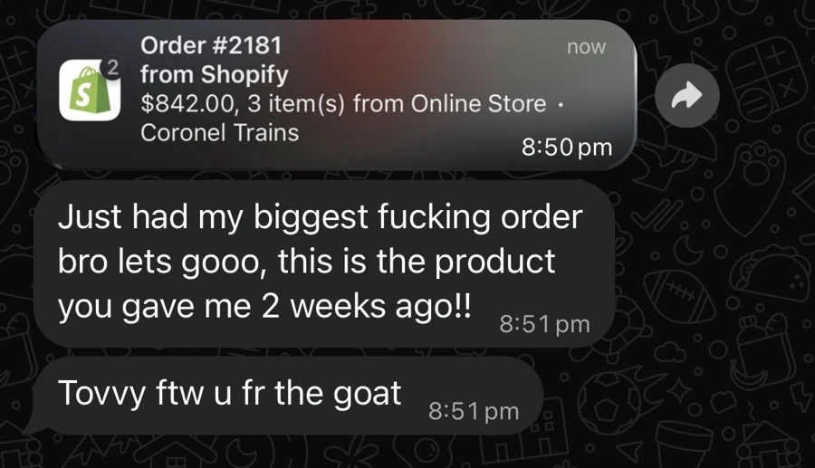 A bigger order
