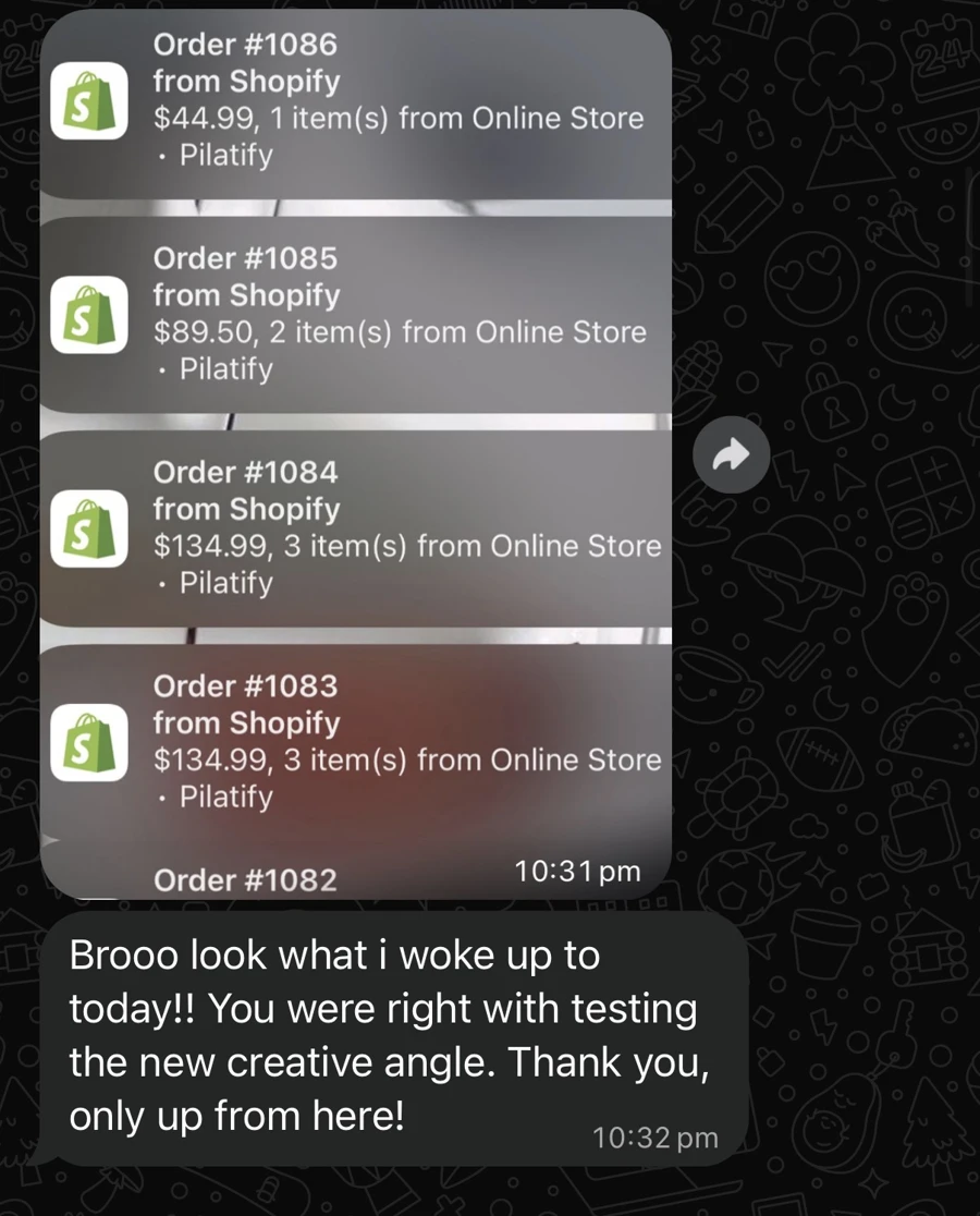Shopify orders